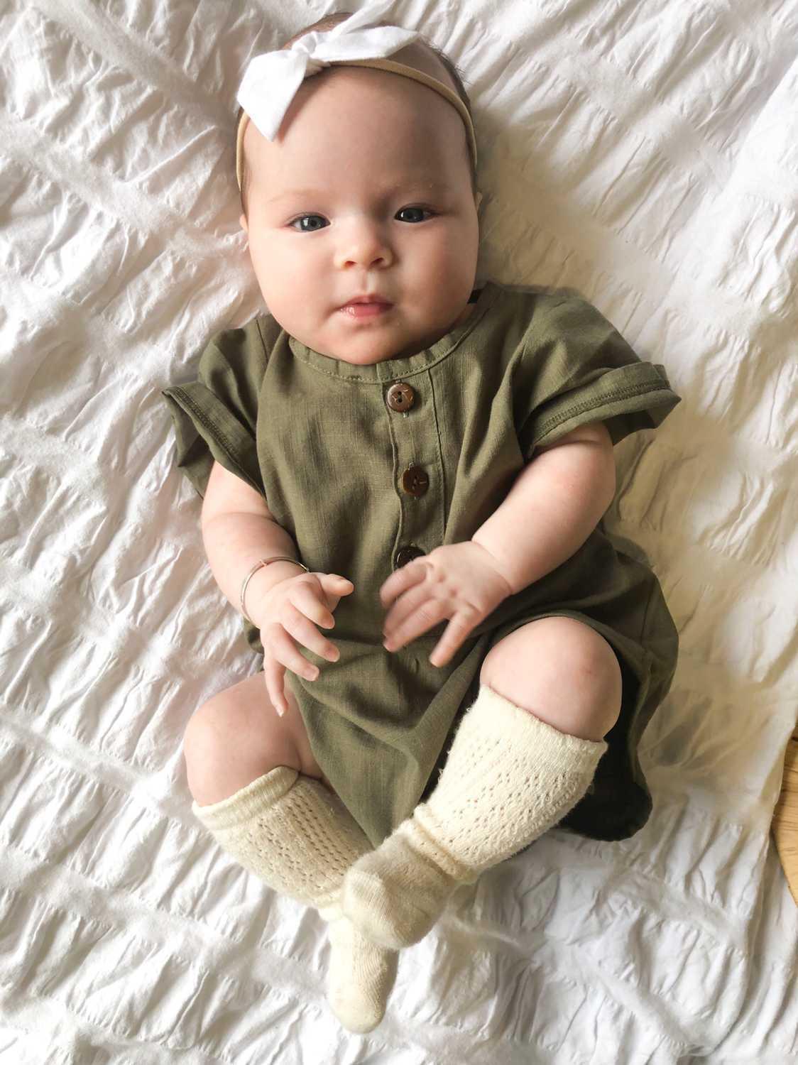 Organic Cotton Linen Onesie | Earthy Tones - Mama Bear